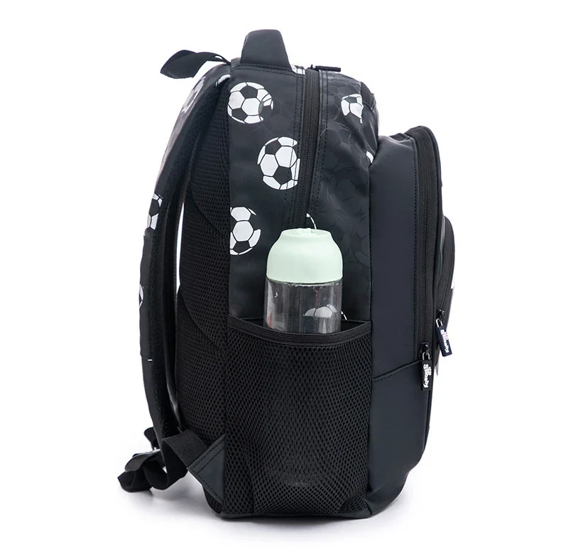 New 3D Cute Orthopedic School Bag For Boys Cartoon Football Backpack Kids Children High Capacity Waterproof 1-3 Grade Schoolbag