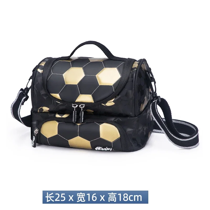 New 3D Cute Orthopedic School Bag For Boys Cartoon Football Backpack Kids Children High Capacity Waterproof 1-3 Grade Schoolbag