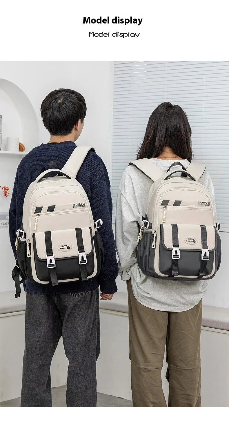 New School Bag with High Appearance Level Junior High School Backpack Large Capacity Primary School Backpack Ins Wind
