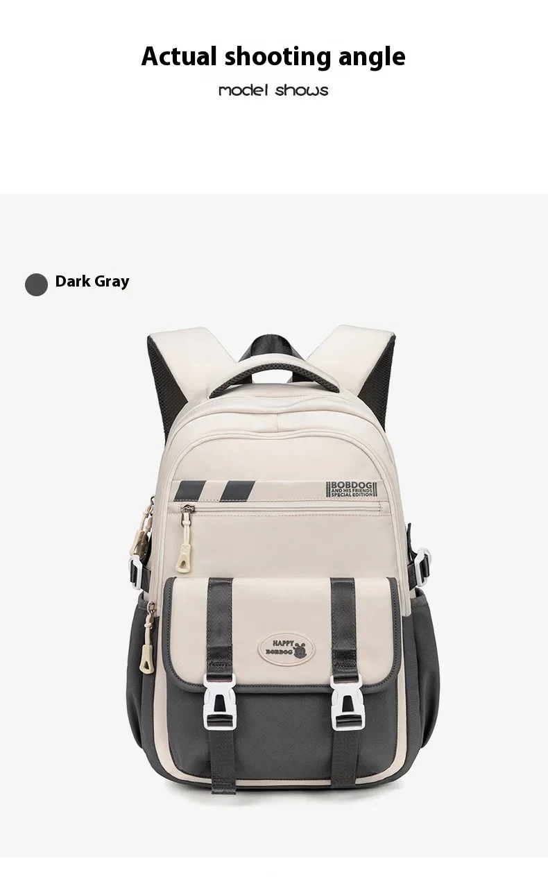 New School Bag with High Appearance Level Junior High School Backpack Large Capacity Primary School Backpack Ins Wind
