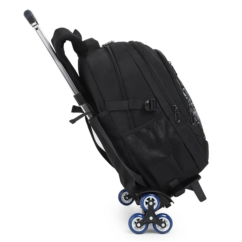 School Rolling backpack bag School Bags with wheels Student wheeled Backpacks for boys Children School Trolley Bag Waterproof