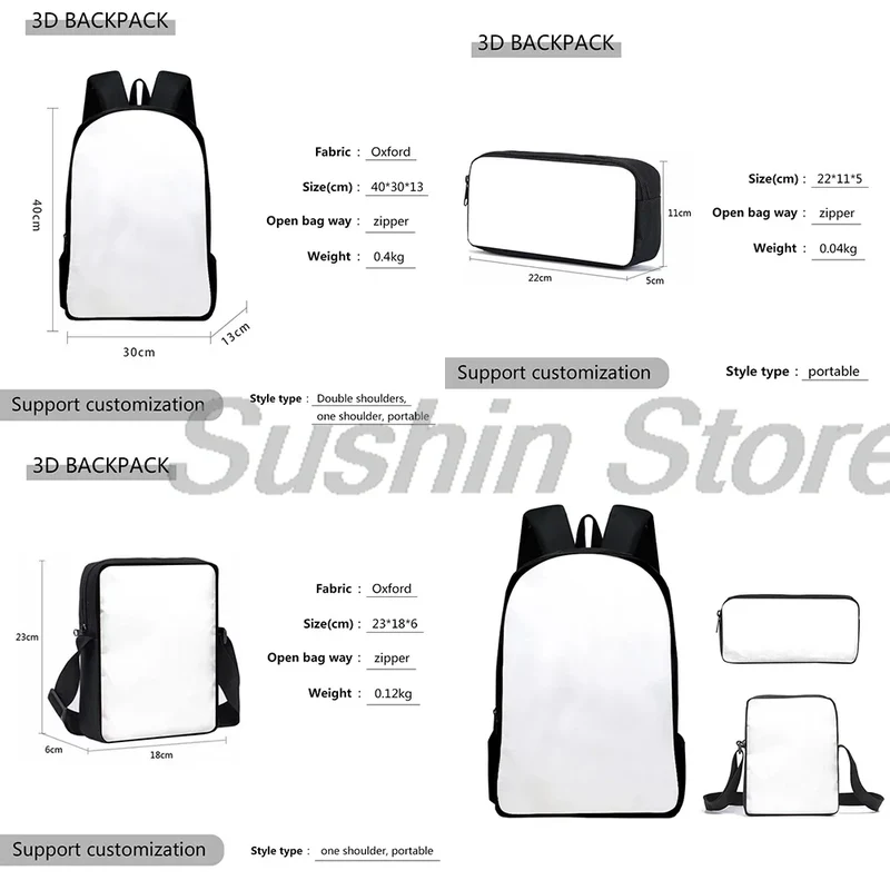 Jey Uso Yeet Merch Backpack 3pcs/set Rucksack Crossbody Bag Women Men Casual Daypack Unisex Packsack Travel Bags