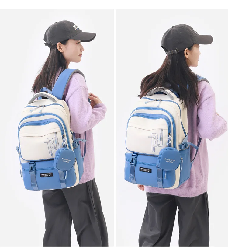 Teen Girls Backpacks for School 8-12 Years Students Casual Fashion Travel Backpacks Portability College Backpack for Women Bag