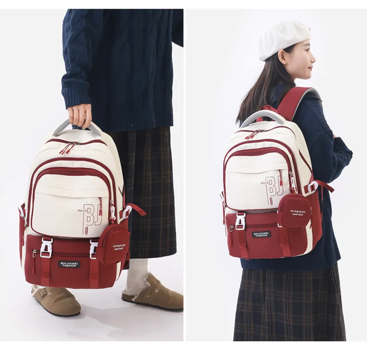 Teen Girls Backpacks for School 8-12 Years Students Casual Fashion Travel Backpacks Portability College Backpack for Women Bag