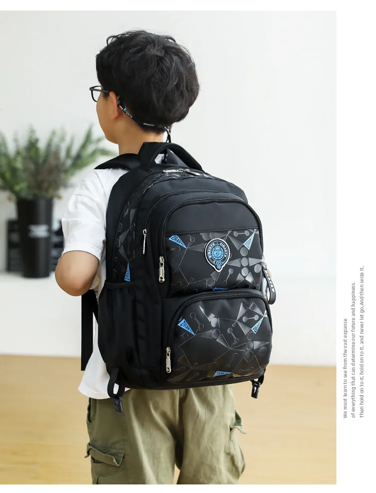High-capacity on 2/6 Wheels Waterproof Luggage Rolling Bag Student Shoulder Backpack Detachable Children Rolling School Bags