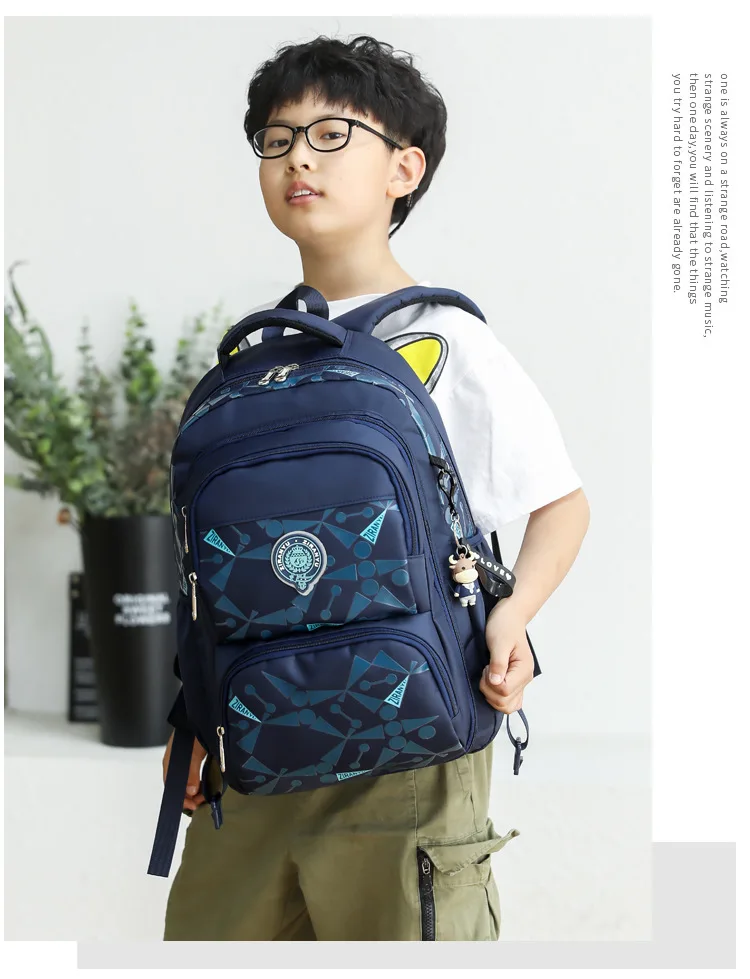 High-capacity on 2/6 Wheels Waterproof Luggage Rolling Bag Student Shoulder Backpack Detachable Children Rolling School Bags
