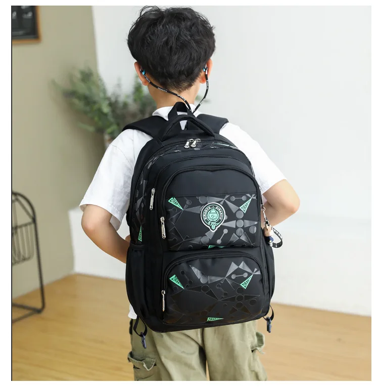 High-capacity on 2/6 Wheels Waterproof Luggage Rolling Bag Student Shoulder Backpack Detachable Children Rolling School Bags