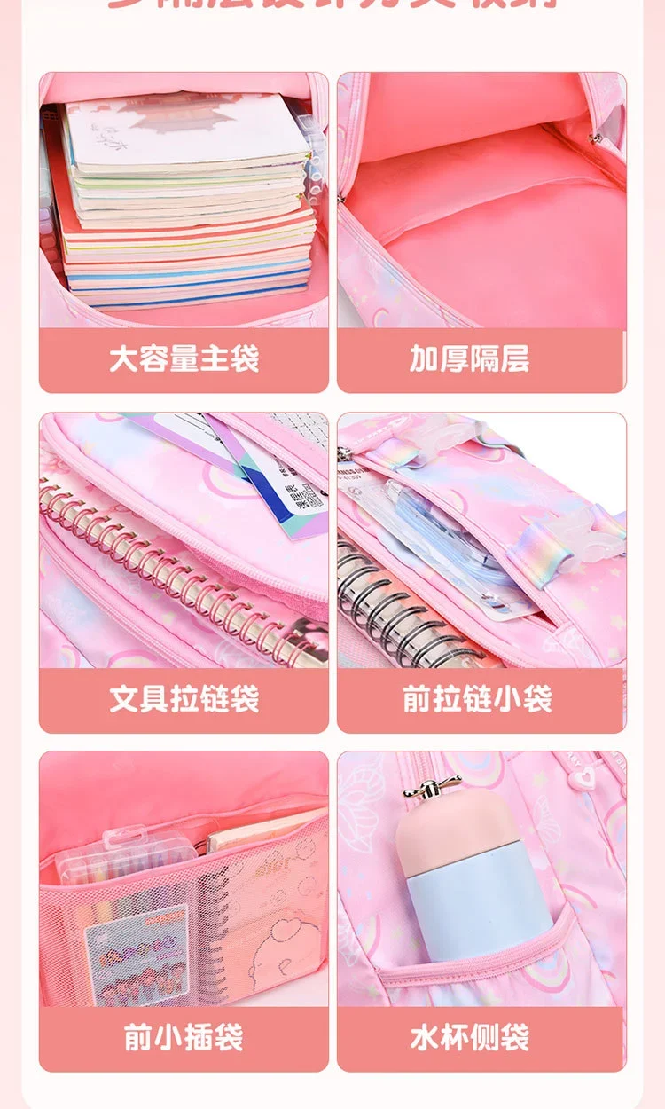 waterproof Children School Bag for Girls Primary princess school backpack Orthopedic Backpacks schoolbag kids Mochila Infantil