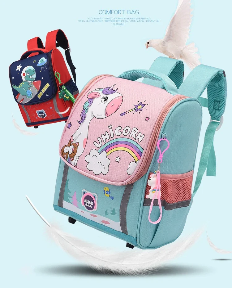 Cute Dinosaur Children Primary School Backpack 1 Grade Sac A Dos Pack Boys Cartoon School Bags For Kids Satchels Mochila Hombre