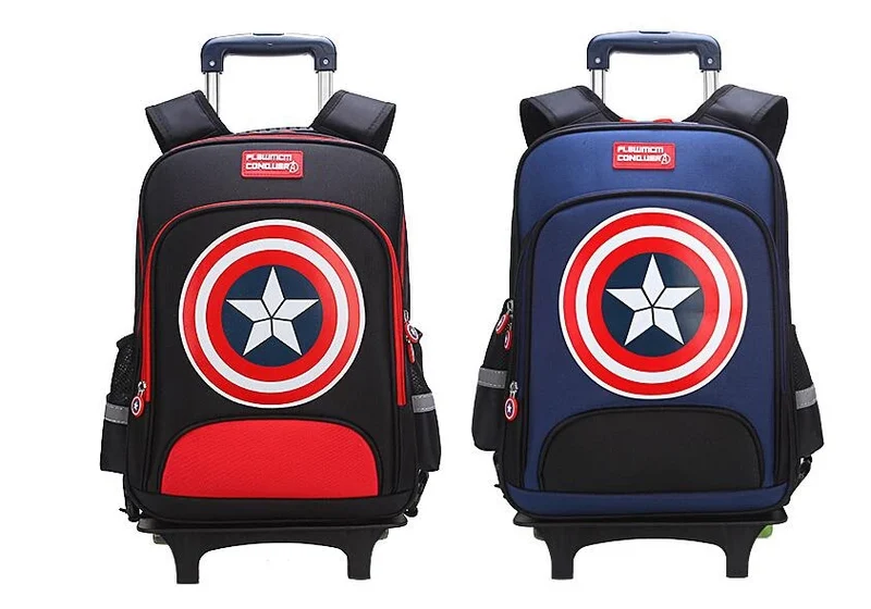 School Rolling backpacks for boys Travel bags for kid Boy's School wheeled backpack wheeled bag for School Trolley bag On wheels
