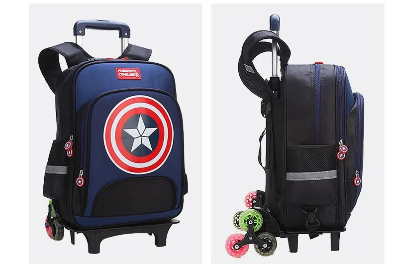 School Rolling backpacks for boys Travel bags for kid Boy's School wheeled backpack wheeled bag for School Trolley bag On wheels