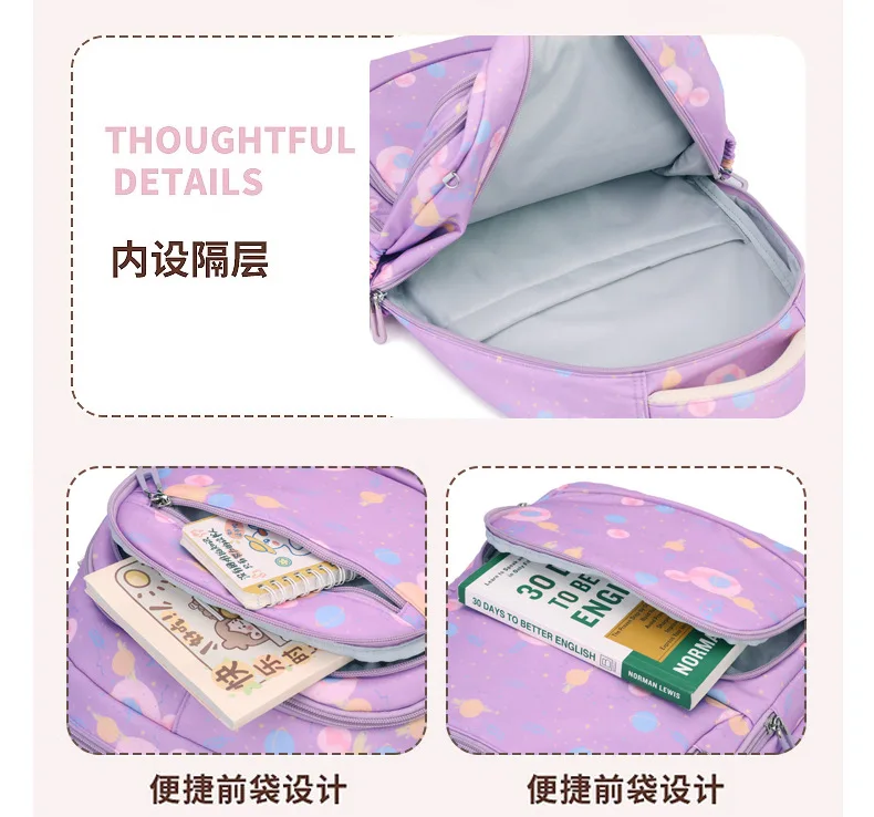 Child Girl Backpacks Primary Junior High School Bags for Girls Children Kids Bookbag Backpack 2025 Back to School Girl Schoolbag
