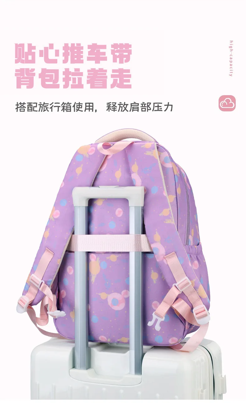 Child Girl Backpacks Primary Junior High School Bags for Girls Children Kids Bookbag Backpack 2025 Back to School Girl Schoolbag