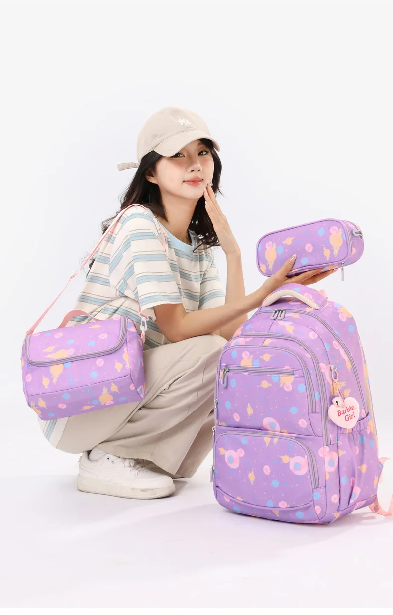 Child Girl Backpacks Primary Junior High School Bags for Girls Children Kids Bookbag Backpack 2025 Back to School Girl Schoolbag