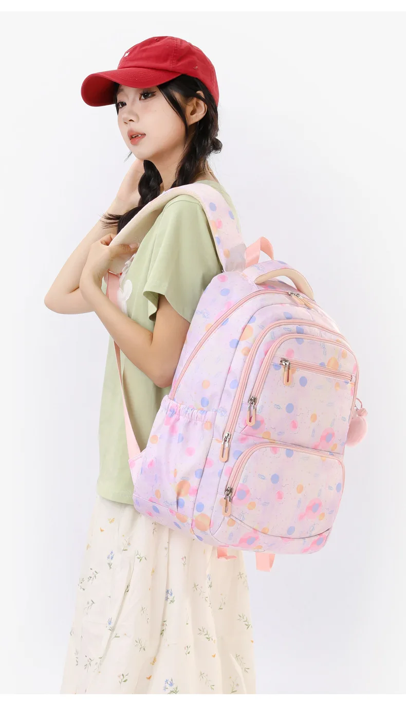 Child Girl Backpacks Primary Junior High School Bags for Girls Children Kids Bookbag Backpack 2025 Back to School Girl Schoolbag