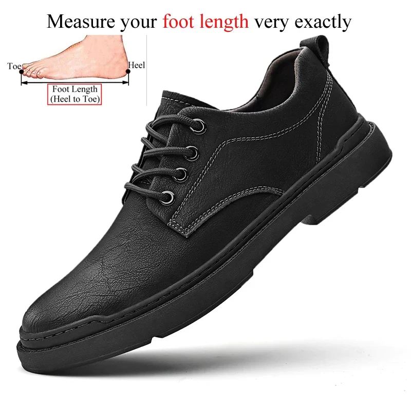 Spring Autumn Casual Men Retro Leather Shoes 2023 Fashion British Style Anti-skid Chaussure Homme Cuir Luxury Brand Designer