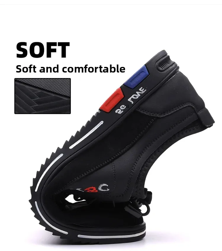 Extra Large Men's Shoes Casual Soft Bottom Leather Spring Autumn New Style 46 47 48 Trendy Shoes Comfortable Rubber Sole