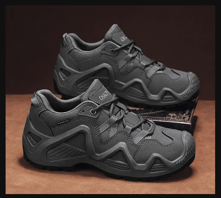 Men Sneakers 2025 Autumn New Outdoor Hiking Shoes Retro Platform Non-slip Casual Sneakers Lace-up Climbing Shoes Sports Shoes