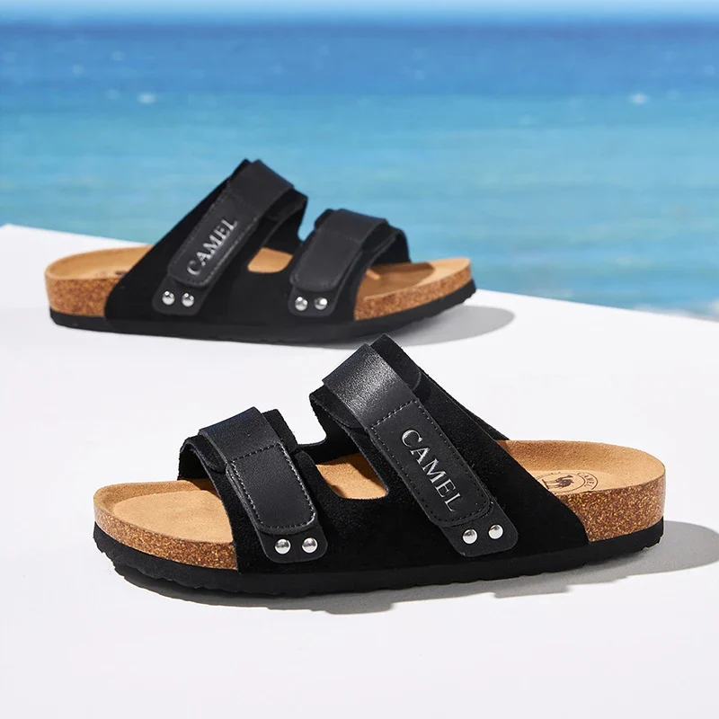GOLDEN CAMEL Men's Shoes Non-slip Retro Breathable Casual Shoes for Men Women Beach Sandals Summer Fashion Shoes Luxury