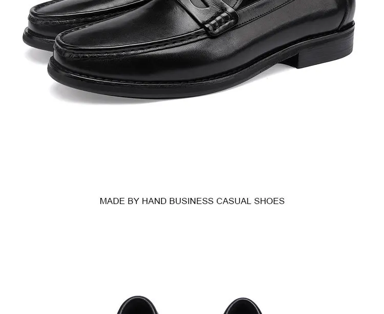 Vintage Top Layer Genuine Leather Slip on Loafers Breathable Moccasins Driving Design Casual Cowhide Shoes for Men