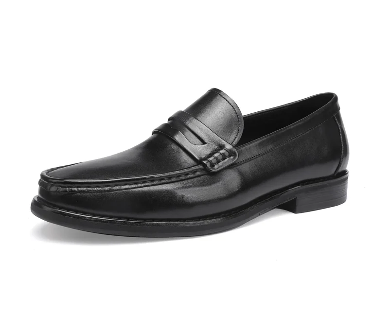 Vintage Top Layer Genuine Leather Slip on Loafers Breathable Moccasins Driving Design Casual Cowhide Shoes for Men