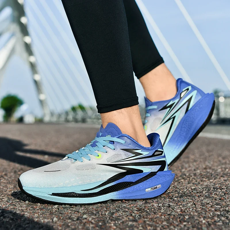 Men's Running Shoes Jogging Breathable Mesh Cushioning Non-Slip Outdoor Casual shoes Couple Trainer Race Sneakers Off-road Shoes