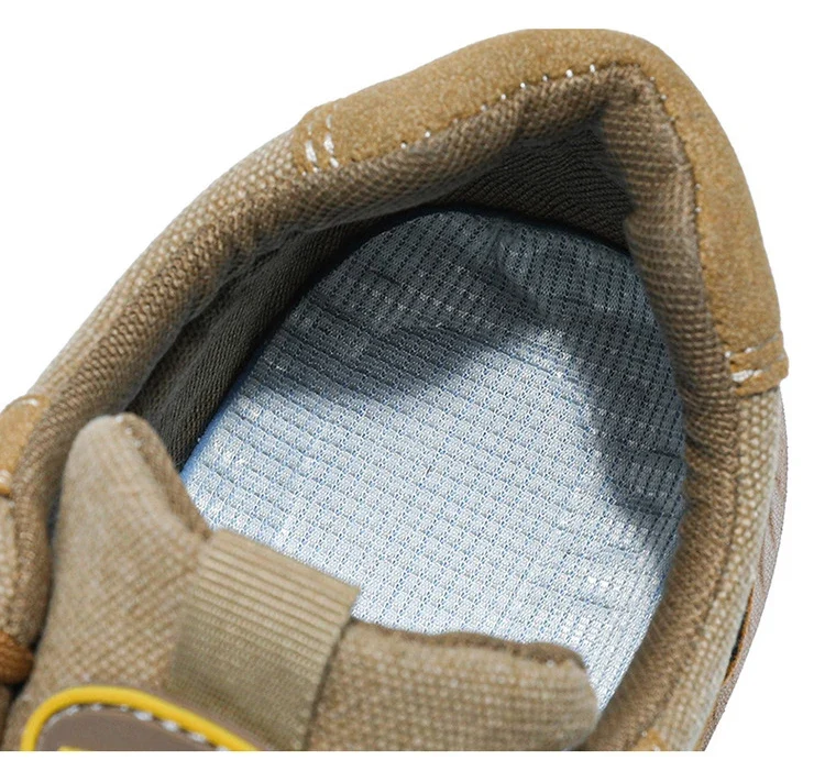 Oulylan Men's Lightweight Safety Shoes Breathable Low-Top Work Shoes Outdoor Fashionable Wear-Resistant Labor Protection Shoes