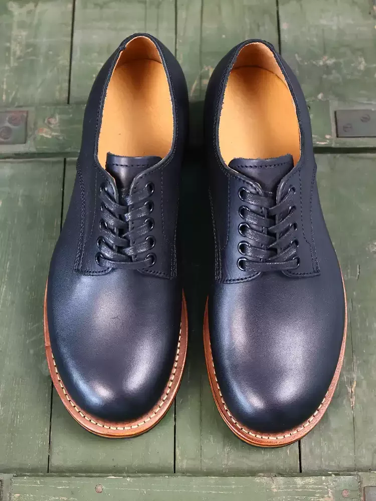 Durable Goodyear Edge Motorcycle Durable Traditional Boots Retro Oil Leather Red Punk Men's Cowhide Low Top Shoes