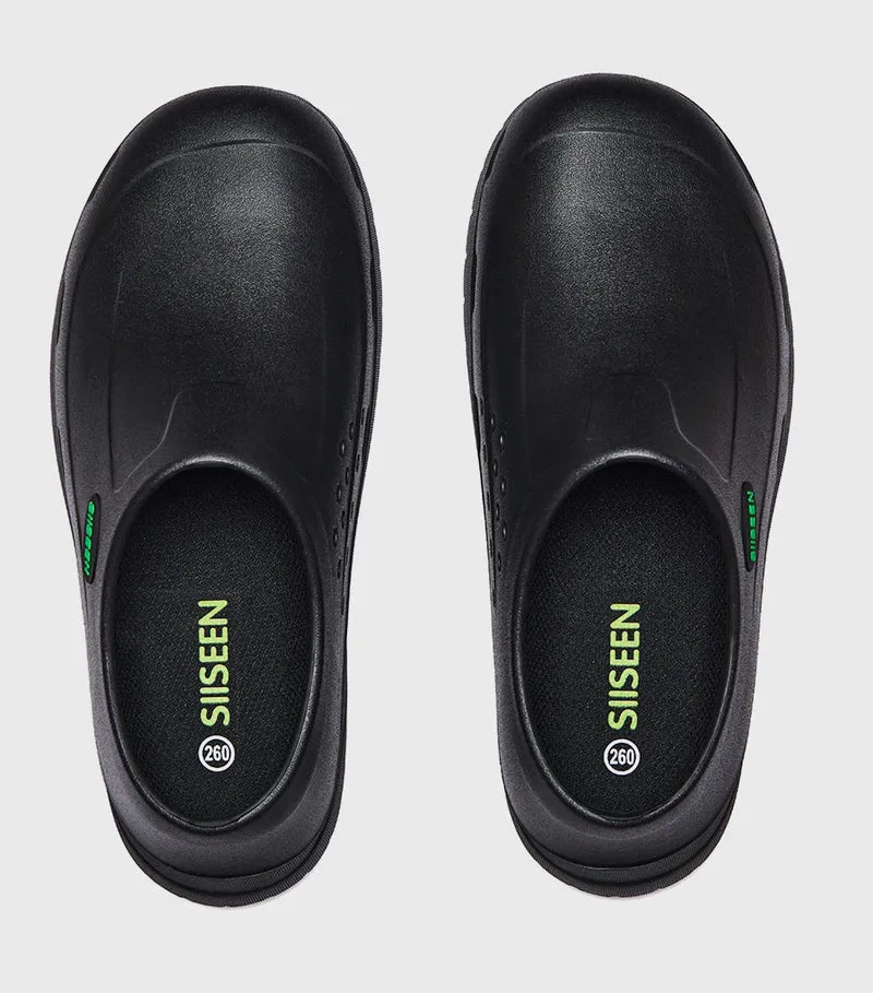 Men's Chef Shoes Waterproof Slip-On Lightweight Soft Anti-Slip Kitchen Hotel Work Shoes Easy to Wear Comfortable Food Service Fo