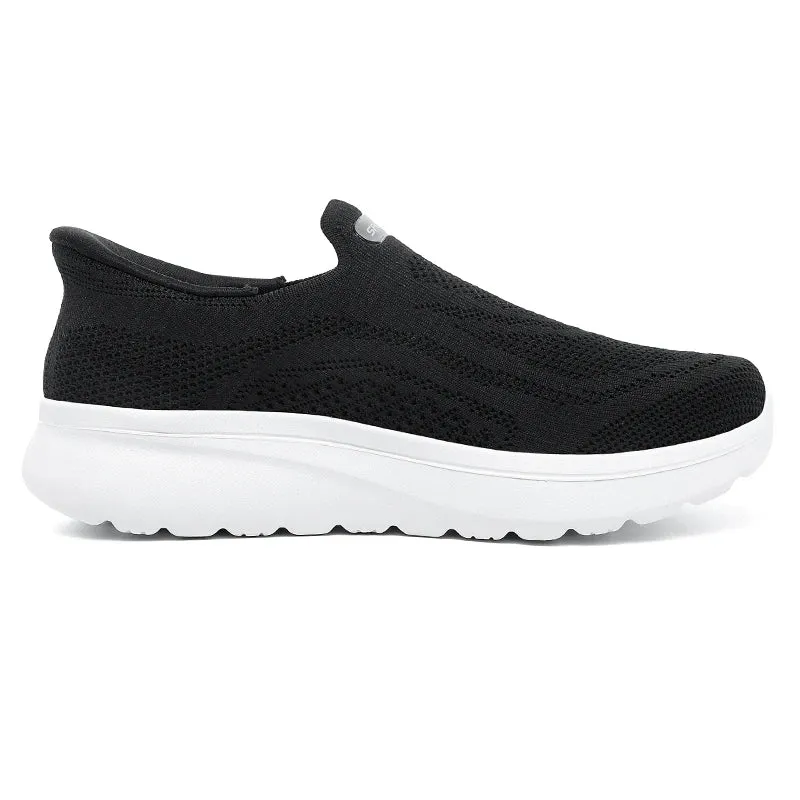 Men Women Slip on Walking Shoes Breathable Mesh Knit Loafers Lightweight Non Slip Comfort Casual Sports Sneakers Walking