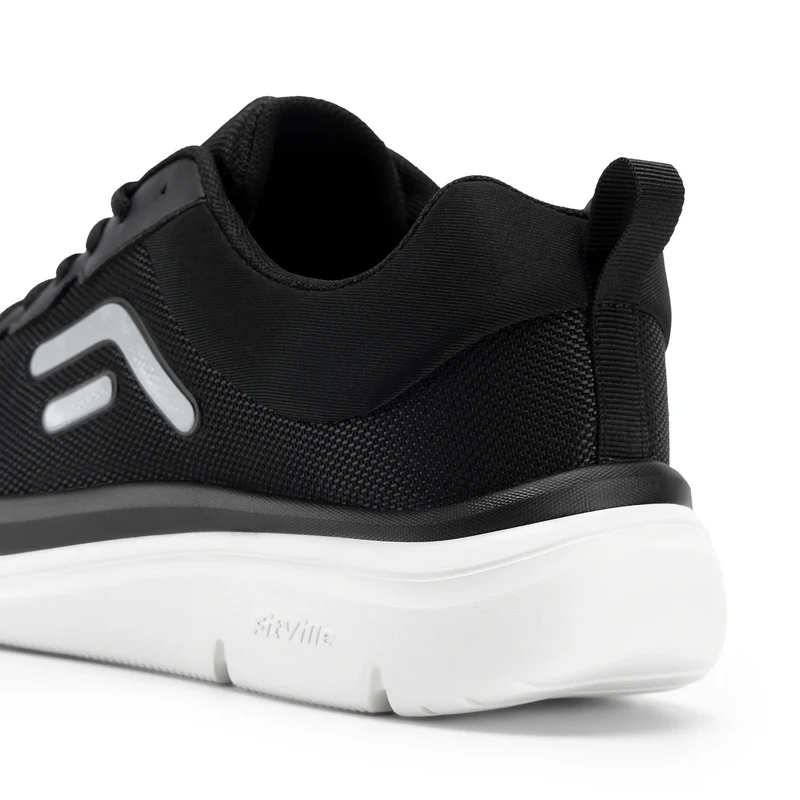 FitVille Walking Shoes for Men Wide Width Thick sole Lightweight Breathable Sneakers Shoes for Plantar Fasciitis Pain Relief