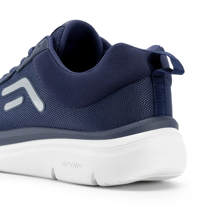 FitVille Walking Shoes for Men Wide Width Thick sole Lightweight Breathable Sneakers Shoes for Plantar Fasciitis Pain Relief