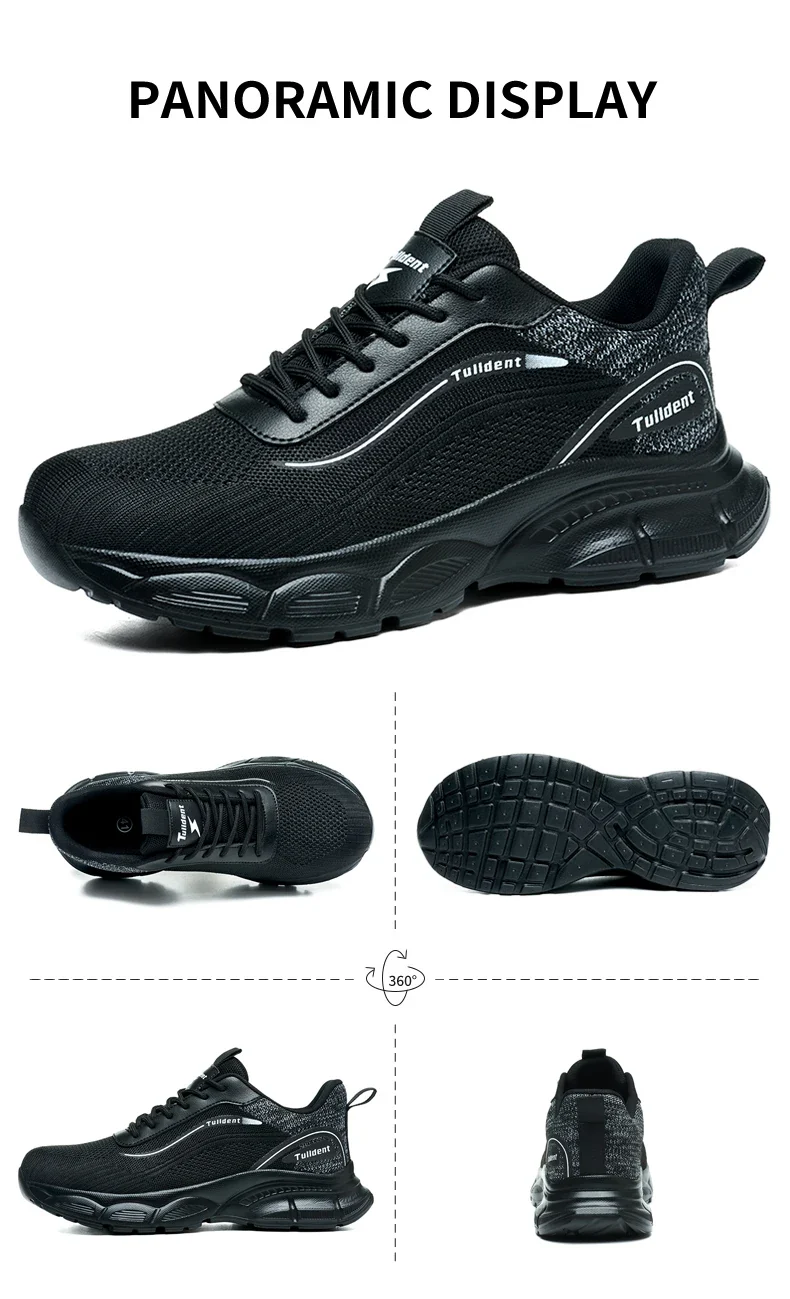 New men's safety shoes, anti smash and anti stab work shoes, men's indestructible safety boots, insulated shoes