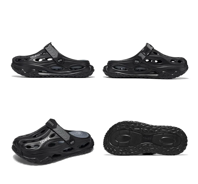 SENMA Summer Men's Thick Bottom Sandals Casual Non-Slip Beach Shoes Comfortable High Elastic EVA Material Men Shoes for Driving