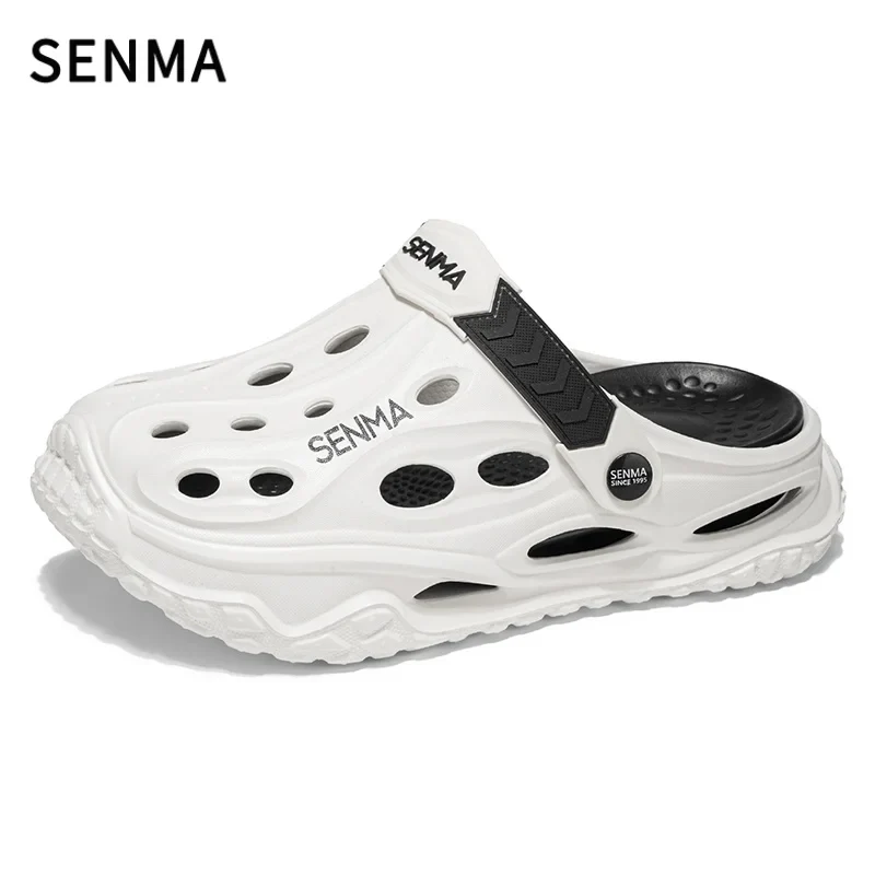 SENMA Summer Men's Thick Bottom Sandals Casual Non-Slip Beach Shoes Comfortable High Elastic EVA Material Men Shoes for Driving
