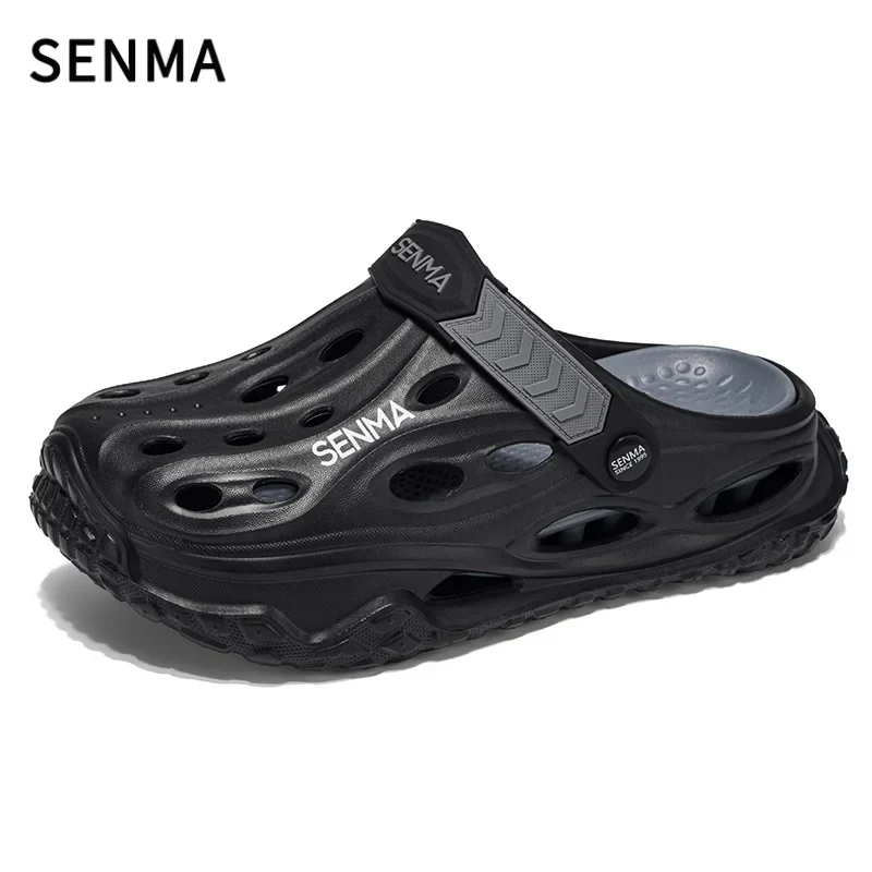 SENMA Summer Men's Thick Bottom Sandals Casual Non-Slip Beach Shoes Comfortable High Elastic EVA Material Men Shoes for Driving