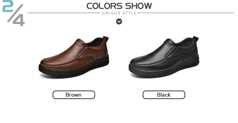 Genuine Leather Men's Shoes Comfortable Outdoor Casual Shoes High Quality Cow Leather Handmade Business Men Flats Shoe For Men