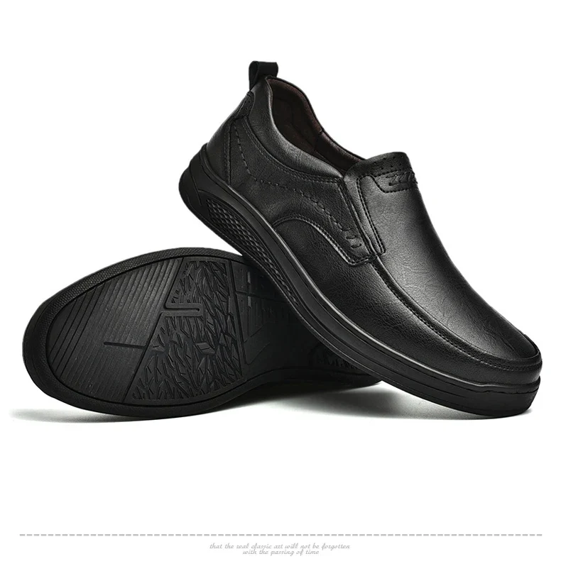 Genuine Leather Men's Shoes Comfortable Outdoor Casual Shoes High Quality Cow Leather Handmade Business Men Flats Shoe For Men