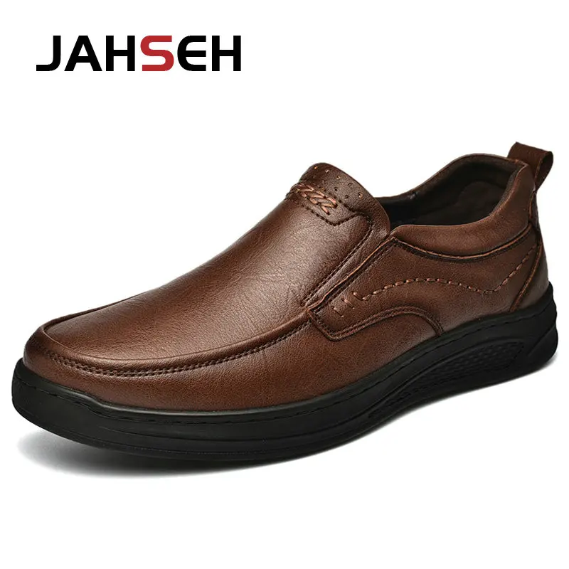 Genuine Leather Men's Shoes Comfortable Outdoor Casual Shoes High Quality Cow Leather Handmade Business Men Flats Shoe For Men
