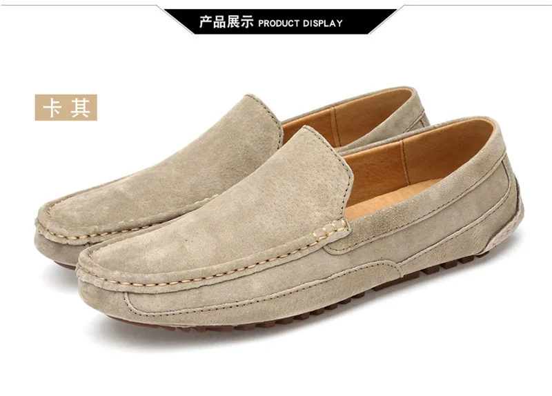 Suede Leather Man Loafers Luxury 2021 Casual Shoes For Men Boat Shoes Handmade Men Slipon Driving Shoes Male Moccasins Zapatos99