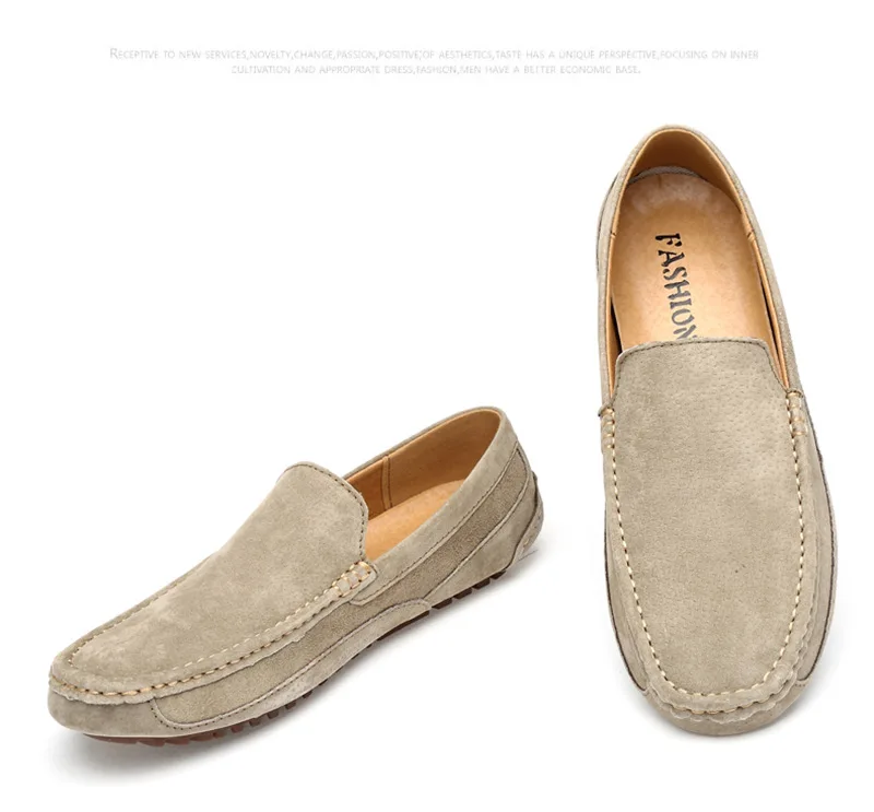 Suede Leather Man Loafers Luxury 2021 Casual Shoes For Men Boat Shoes Handmade Men Slipon Driving Shoes Male Moccasins Zapatos99