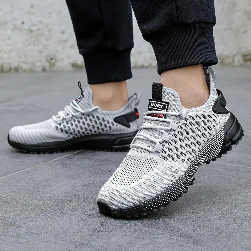 Mesh Shoes Men's Breathable 2025 Summer Mesh Thin Single Men's Full Mesh Men's Trendy Fashionable Casual Running Sports Shoes
