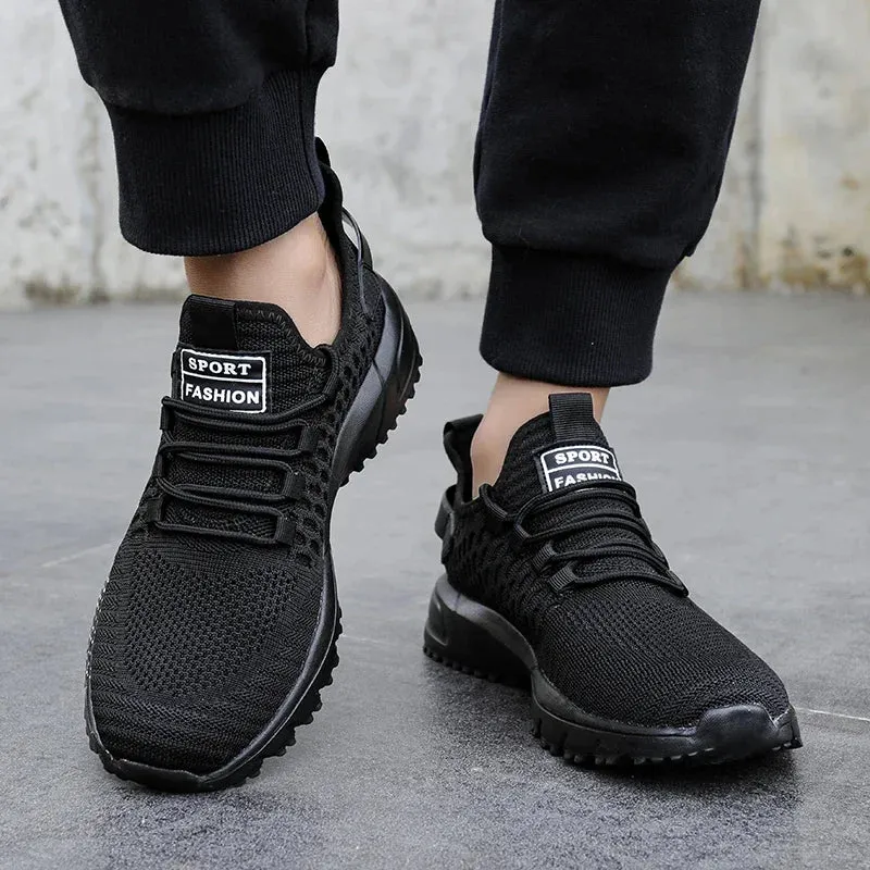Mesh Shoes Men's Breathable 2025 Summer Mesh Thin Single Men's Full Mesh Men's Trendy Fashionable Casual Running Sports Shoes