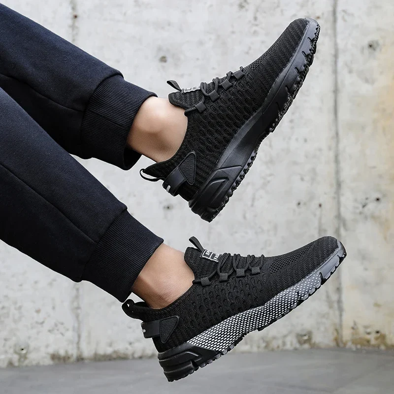 Mesh Shoes Men's Breathable 2025 Summer Mesh Thin Single Men's Full Mesh Men's Trendy Fashionable Casual Running Sports Shoes