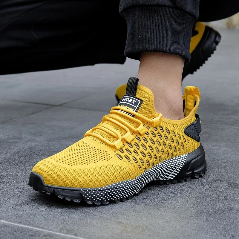 Mesh Shoes Men's Breathable 2025 Summer Mesh Thin Single Men's Full Mesh Men's Trendy Fashionable Casual Running Sports Shoes