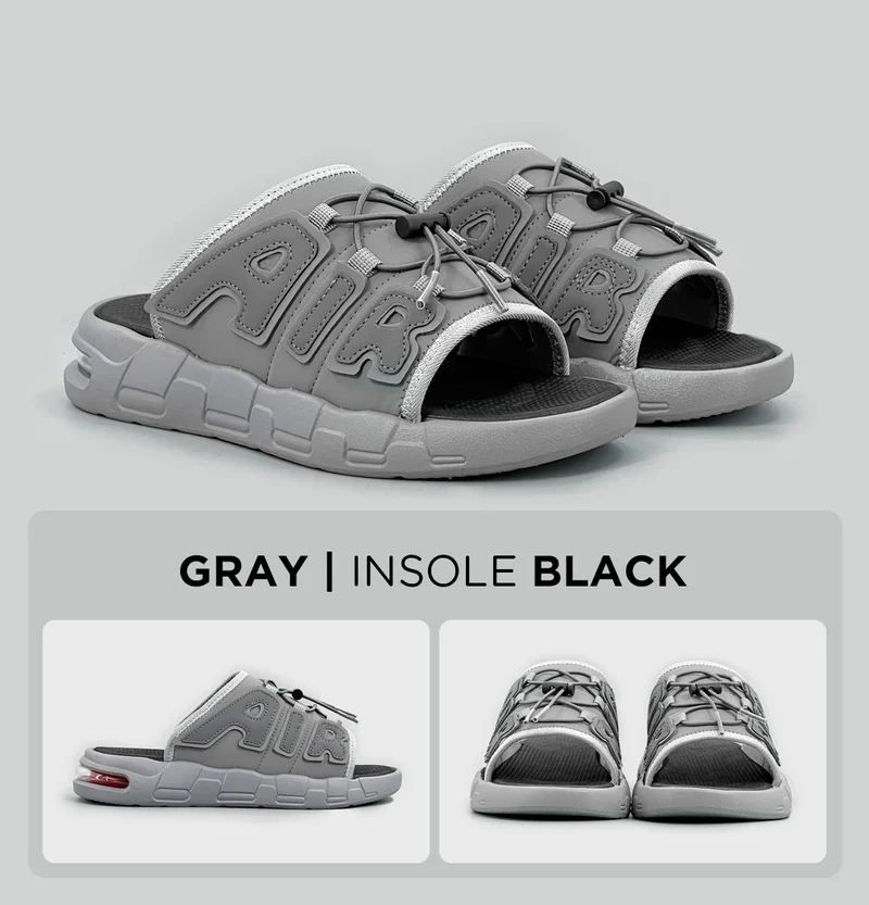 Air Cushion Slippers Summer Men Sandals Thick Sole Beach Slippers Flats Cloud Slides Sports Slippers Outdoor Man Sneaker Shoes