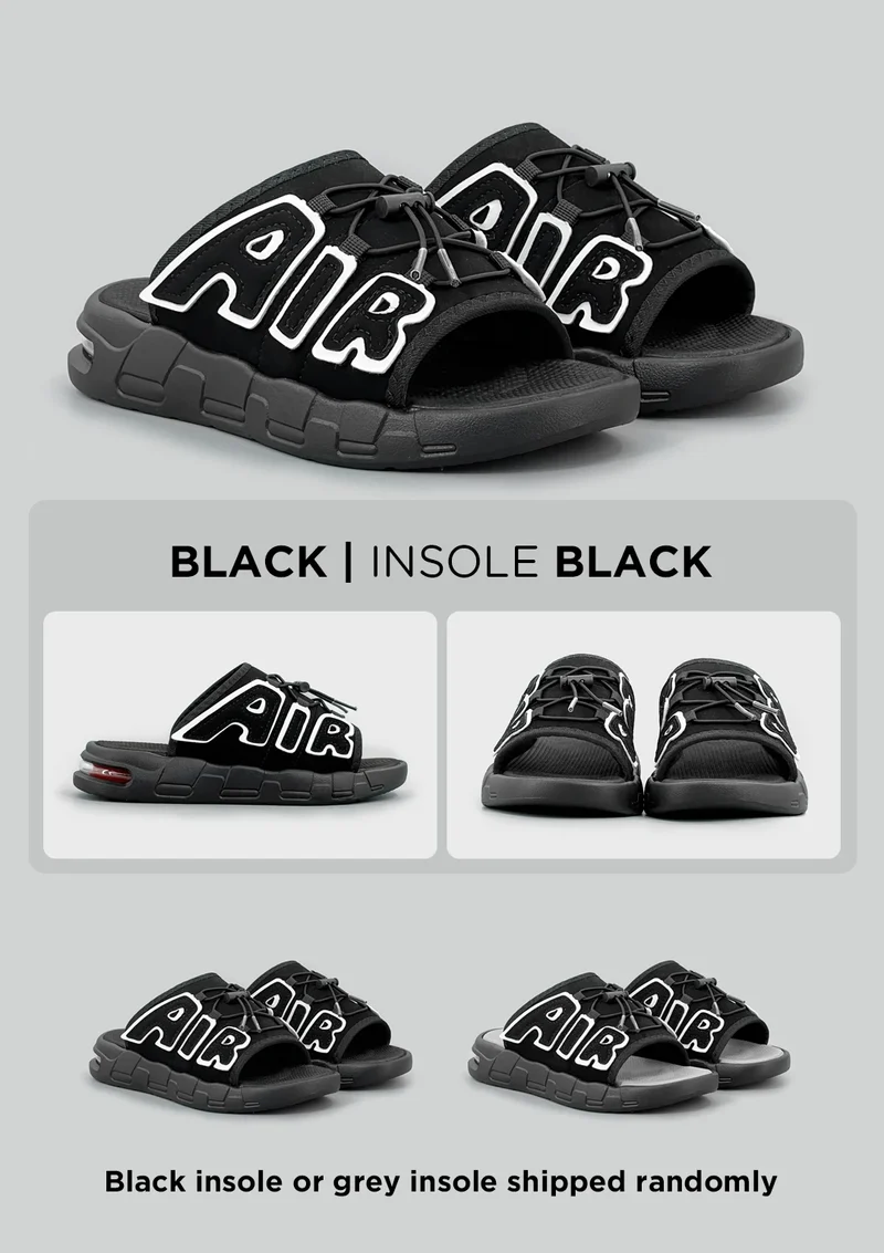 Air Cushion Slippers Summer Men Sandals Thick Sole Beach Slippers Flats Cloud Slides Sports Slippers Outdoor Man Sneaker Shoes