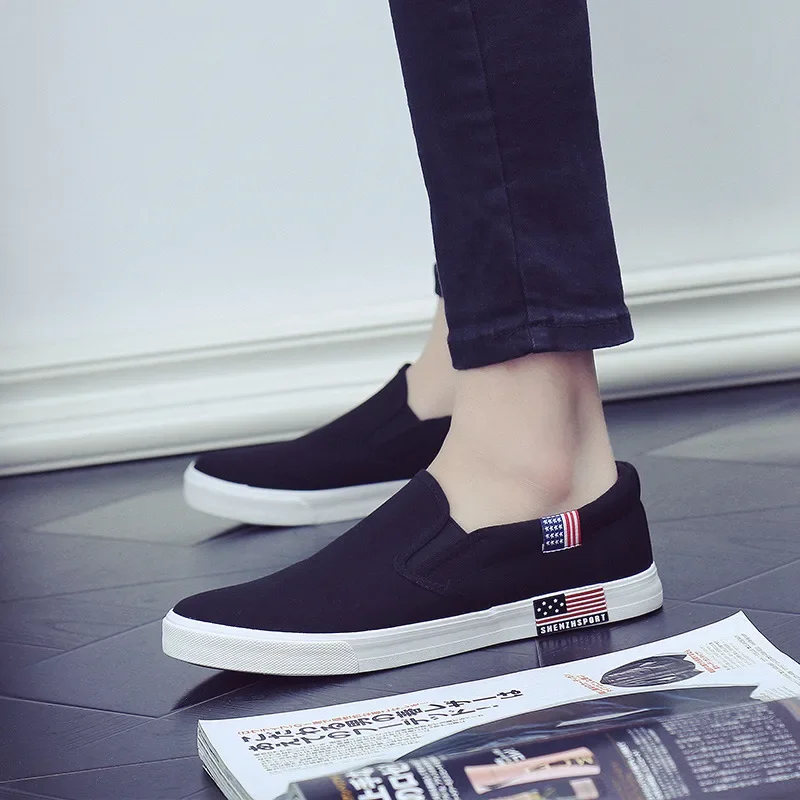 Men Casual Shoes Canvas Luxury 2025 Mens Loafers Breathable Slip on FlatsMale Vulcanized Shoes White Driving Shoes Plus Size 47