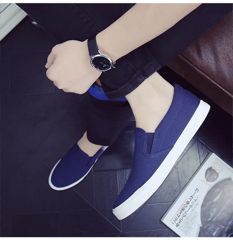 Men Casual Shoes Canvas Luxury 2025 Mens Loafers Breathable Slip on FlatsMale Vulcanized Shoes White Driving Shoes Plus Size 47