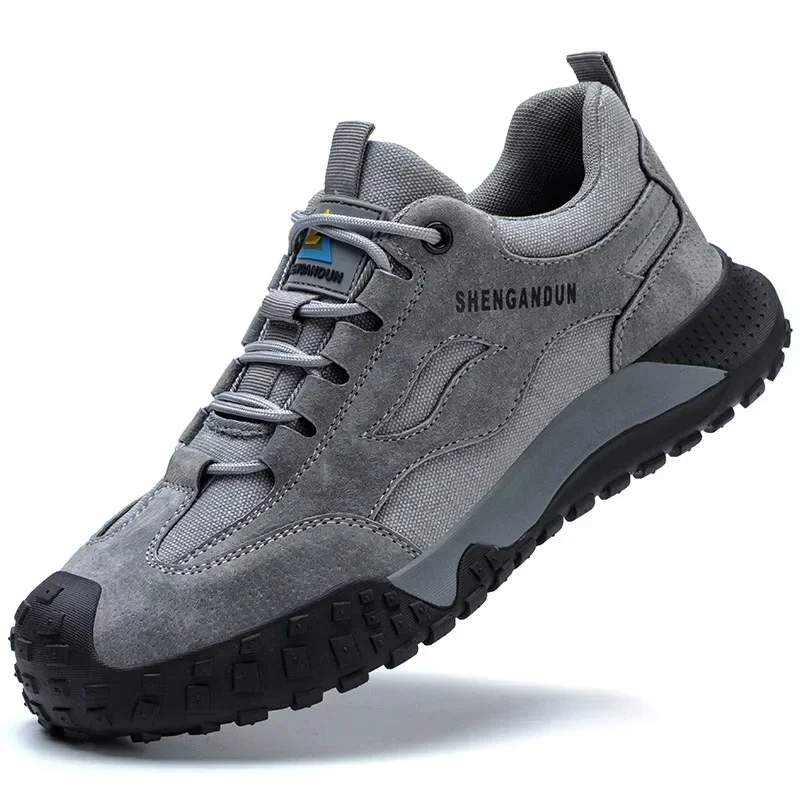 Fashion Steel Toe Cap Shoes For Men Anti Scalding Anti Smashing Wrok Safety Boots And Anti Puncture Protective Male Footwear